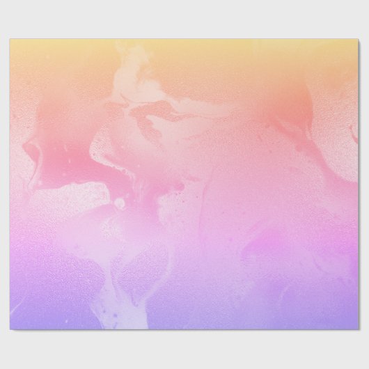 Elegant modern holografisch marmer cadeaupapier (Vlak)