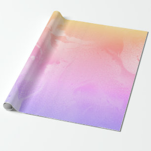 Elegant modern holografisch marmer cadeaupapier