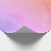 Elegant modern holografisch marmer cadeaupapier (Hoek)