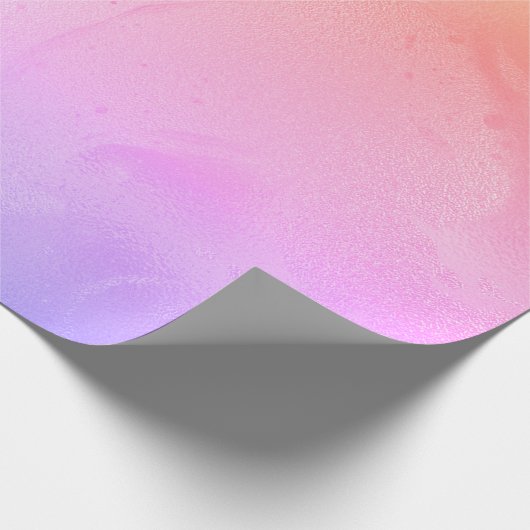 Elegant modern holografisch marmer cadeaupapier (Hoek)