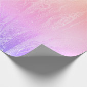 Elegant modern holografisch marmer cadeaupapier (Hoek)