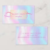 Elegant modern holografisch visitekaartje (Voorkant / Achterkant)