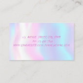 Elegant modern holografisch visitekaartje (Achterkant)