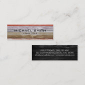 Elegant modern hout gekleurd uitzicht #3 mini visitekaartje (Voorkant / Achterkant)