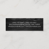 Elegant modern hout gekleurd uitzicht #6 mini visitekaartje (Achterkant)