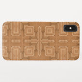 Elegant modern houten geometrisch ontwerp Case-Mate iPhone case (Achterkant (horizontaal))