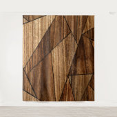 Elegant modern houten patroon wandkleed (Voorkant)