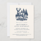 Elegant Modern Hunter Birthday Party  Invitation Kaart (Voorkant)