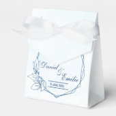 Elegant modern huwelijk Dank je cadeautassen Bedankdoosjes (Voorkant Zijde)