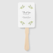 Elegant modern huwelijk. Dank je. Handwaaier (Voorkant)