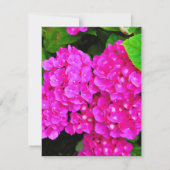 Elegant Modern Hydrangea Floral Botanical Wedding RSVP Kaartje (Achterkant)