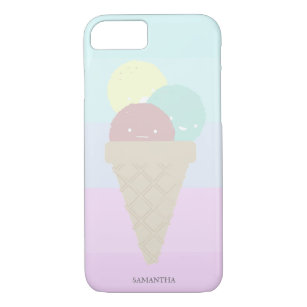 Elegant Modern, Ice Cream, Ombre-Personalized iPhone 8/7 Hoesje