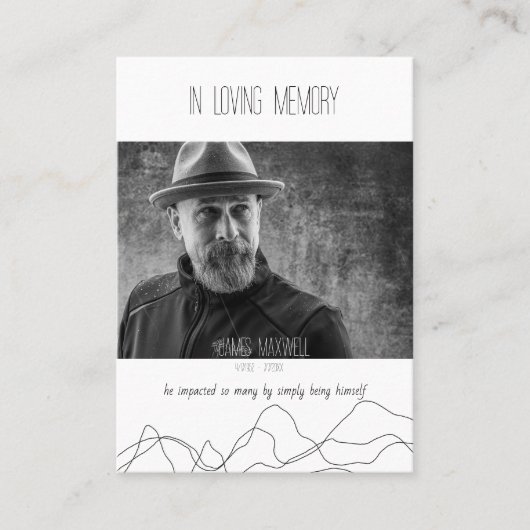 Elegant modern in liefdevolle Kaarten voor het geb Visitekaartje (Voorkant)