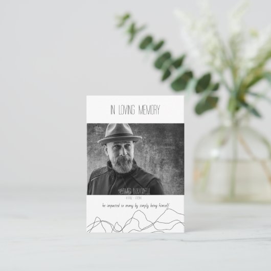 Elegant modern in liefdevolle Kaarten voor het geb Visitekaartje (Staand voorkant)