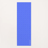 Elegant modern Indigo blauw geometrisch patroon Yogamat (Voorkant)