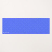 Elegant modern Indigo blauw geometrisch patroon Yogamat (Voorkant (horizontaal))