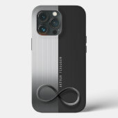 Elegant Modern Infinity | Silver Gray Case-Mate iPhone Case (Achterkant)