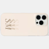 Elegant modern Initiaal monogram Case-Mate iPhone Case (Achterkant (horizontaal))