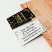 Elegant modern Initiaal monogram Professional Visitekaartje