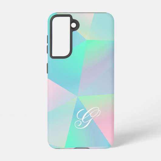 Elegant modern Initiaal Samsung Galaxy Hoesje (Achterkant)