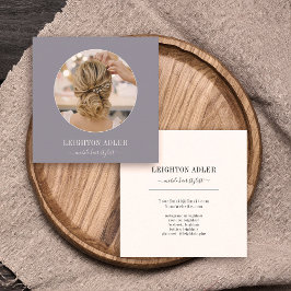 Elegant Modern Instagram Hair Stylist Chic Script Contactkaartje