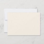 Elegant Modern Ivoor RSVP op Mailing Reserved Seat (Achterkant)