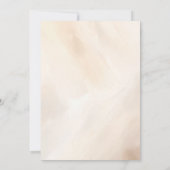 Elegant modern ivoor trouwjurk Vrijgezellenfeest Kaart (Achterkant)