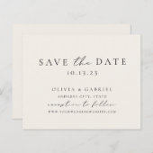 Elegant modern ivoorschrijfschrift Weddenschap (Voorkant / Achterkant)