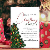 Elegant Modern Joy Christmas Party Kaart