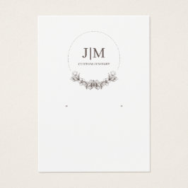 Elegant modern juwelen die beeldmonogram verdienen visitekaartje