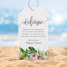 Elegant modern kalligrafie Floral Wedding Welkom