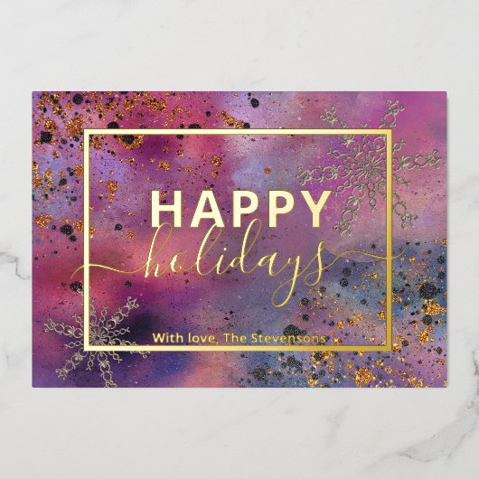 Elegant modern kalligrafie script fijne feestdagen (Voorkant)