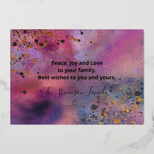 Elegant modern kalligrafie script fijne feestdagen (Achterkant)