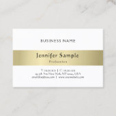 Elegant modern, kalligrafisch, getypt gewoon goud visitekaartje (Voorkant)