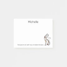 Elegant modern Kat, Cat Mom, Grappig gepersonalise