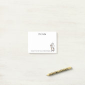 Elegant modern Kat, Cat Mom, Grappig gepersonalise Post-it® Notes (Op bureau)