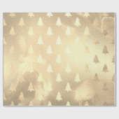 Elegant modern kerstboompatroon cadeaupapier (Vlak)