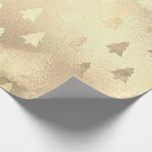 Elegant modern kerstboompatroon cadeaupapier (Hoek)