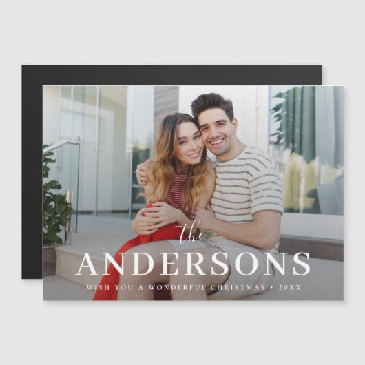 Elegant modern kerstcadeau voor kerstparen (Voorkant / Achterkant)