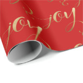 Elegant modern kerstfeest met gouden rood cadeaupapier (Rol Hoek)