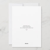 Elegant Modern Kerstmanuscript Aangepaste foto's H Feestdagenkaart (Achterkant)