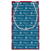 Elegant Modern Kerstmis La La La La La La La La La Klein Cadeauzakje (Achterkant)