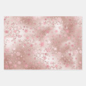 Elegant modern kerstsnowflake Patroon Inpakpapier Vel (Voorkant)