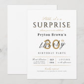 Elegant modern klasje verrassing 30e verjaardag kaart (Voorkant / Achterkant)