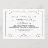 Elegant modern klassiek huwelijkscentrum informatiekaartje (Voorkant)