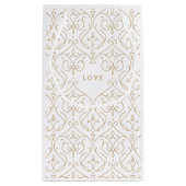 Elegant modern klassiek huwelijksmonogram klein cadeauzakje (Achterkant)