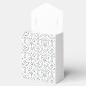 Elegant modern klassiek monogram voor het bruiloft bedankdoosjes (Geopend)