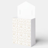 Elegant modern klassiek monogram voor het bruiloft bedankdoosjes (Geopend)