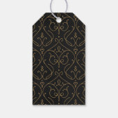 Elegant modern klassiek monogram voor het bruiloft cadeaulabel (Achterkant)