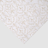 Elegant modern klassiek monogram voor het bruiloft tissuepapier (Detail)